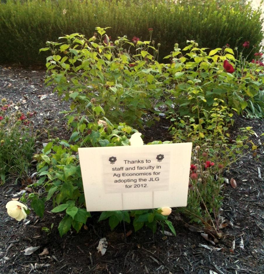 sign in garden